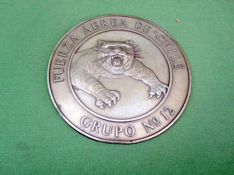 Emblema Fuerza Aerea N° 12 Fach Avion F5 Tiger - 3