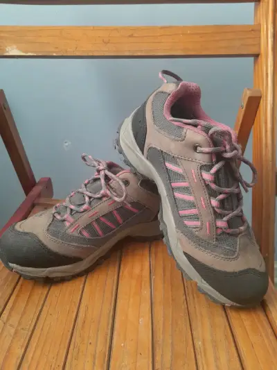 Zapatillas de trekking para mujer gris y rosa - miniatura 1