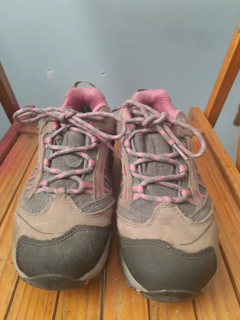 Zapatillas de trekking para mujer gris y rosa - 2