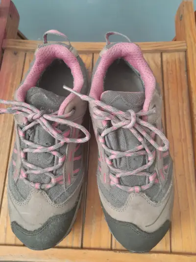 Zapatillas de trekking para mujer gris y rosa - miniatura 3