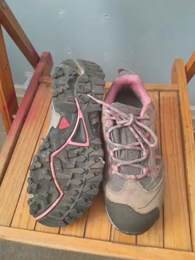 Zapatillas de trekking para mujer gris y rosa - miniatura 5