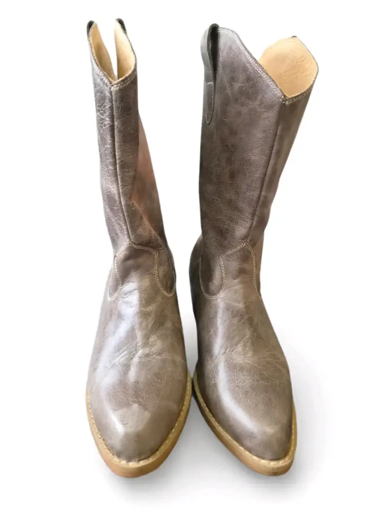 Botas Texanas de Cuero Talla 37 Poco Uso - 4
