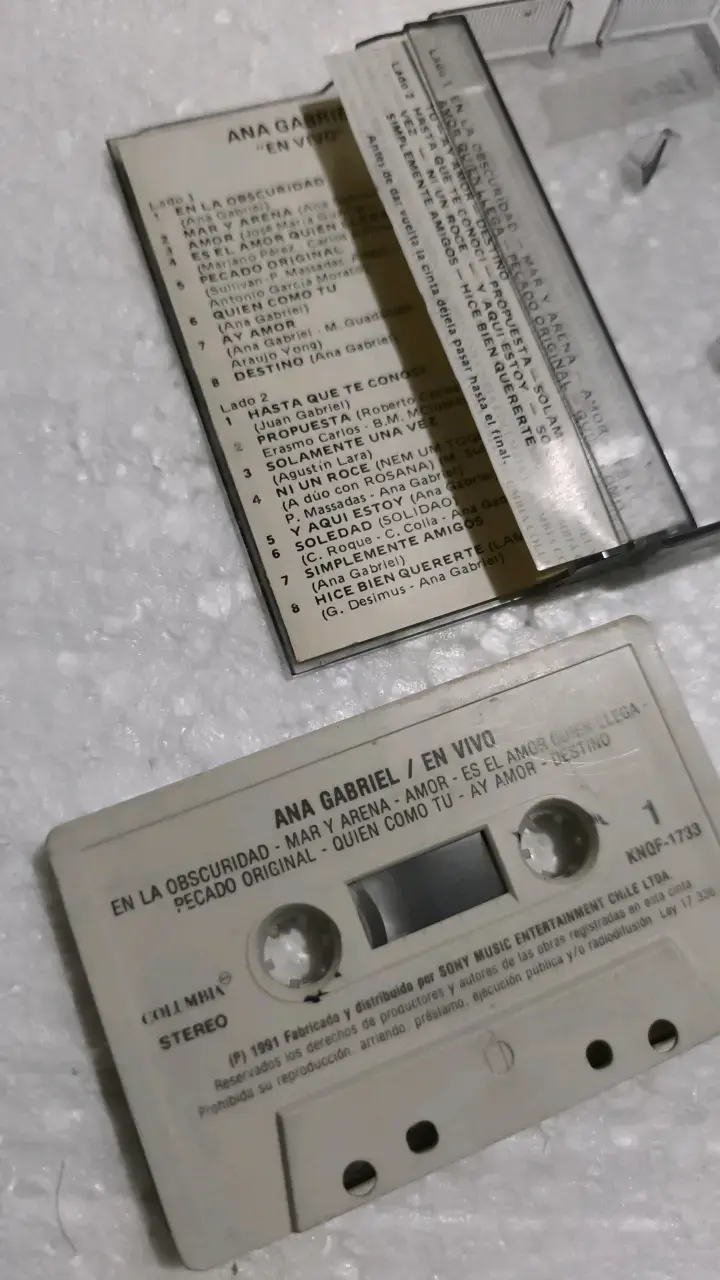 Cassette Ana Gabriel En Vivo - 2