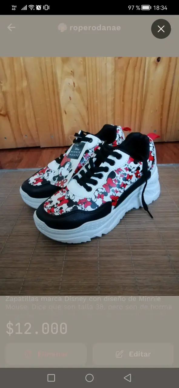 Zapatillas Disney Minnie Mouse