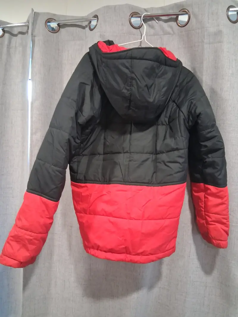 Chaqueta acolchada Columbia negra y roja para hombre - 3