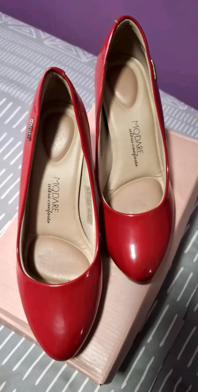 Zapatos de tacón rojo Modare ultraconforto - 2