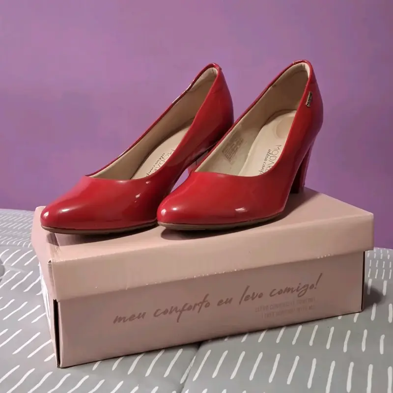 Zapatos de tacón rojo Modare ultraconforto - 3