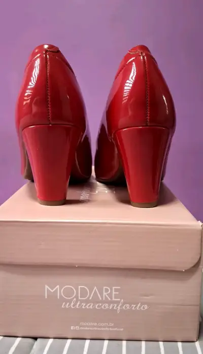 Zapatos de tacón rojo Modare ultraconforto - miniatura 4