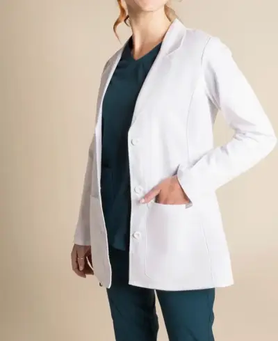 Delantal Médico Blanco para Mujer - miniatura 1