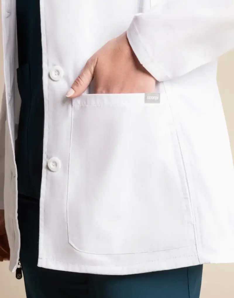 Delantal Médico Blanco para Mujer - 3