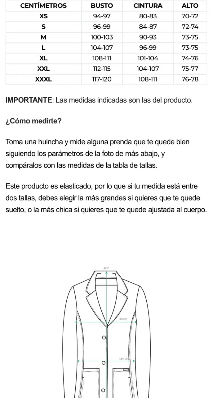 Delantal Médico Blanco para Mujer - 4