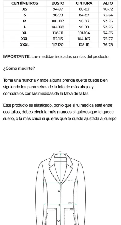 Delantal Médico Blanco para Mujer - miniatura 4