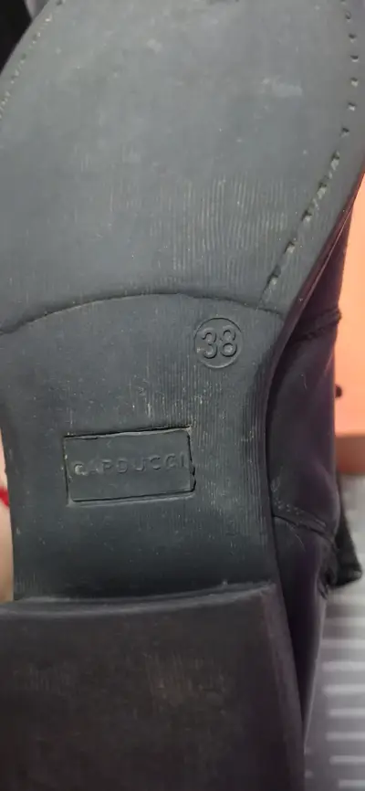 Botas de cuero negras Carducci para mujer - miniatura 6