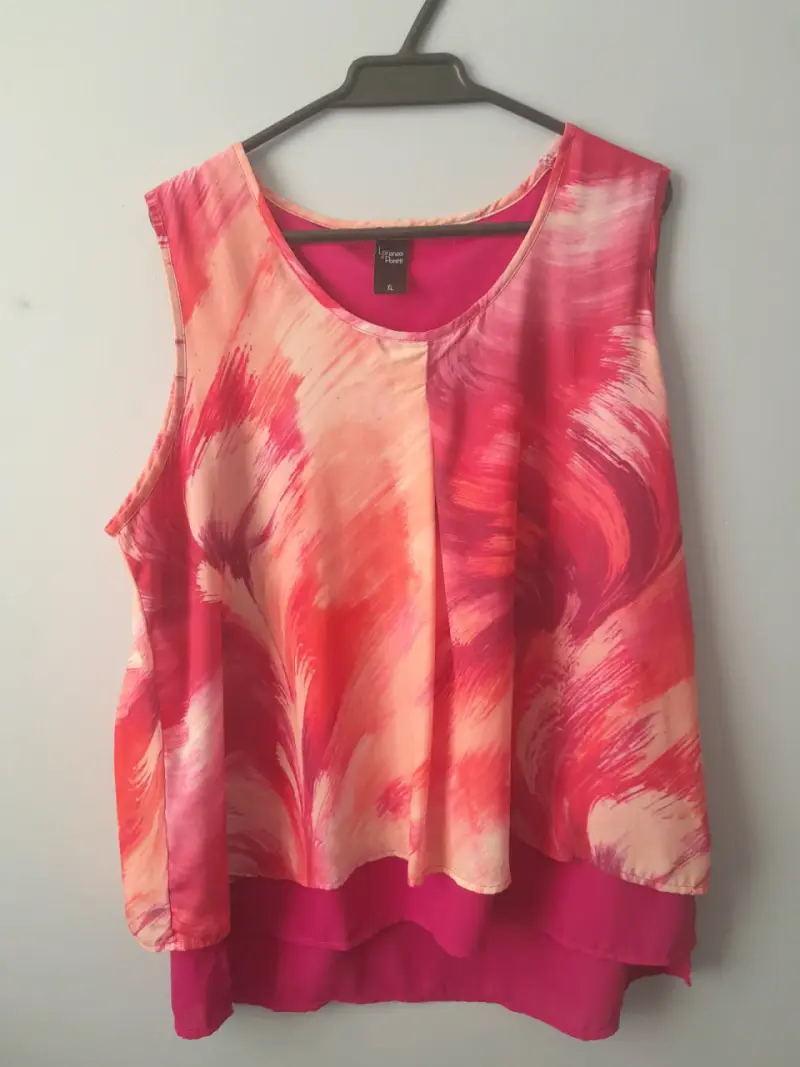 Blusa sin mangas estampada Lorenzo di Pontti XL