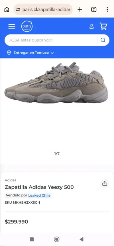 Zapatillas Adidas YEEZY 500 originales unisex - miniatura 6