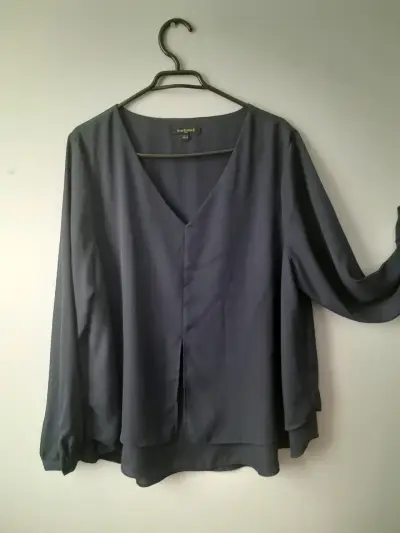 Blusa Cacharel Azul Talla XL - miniatura 1