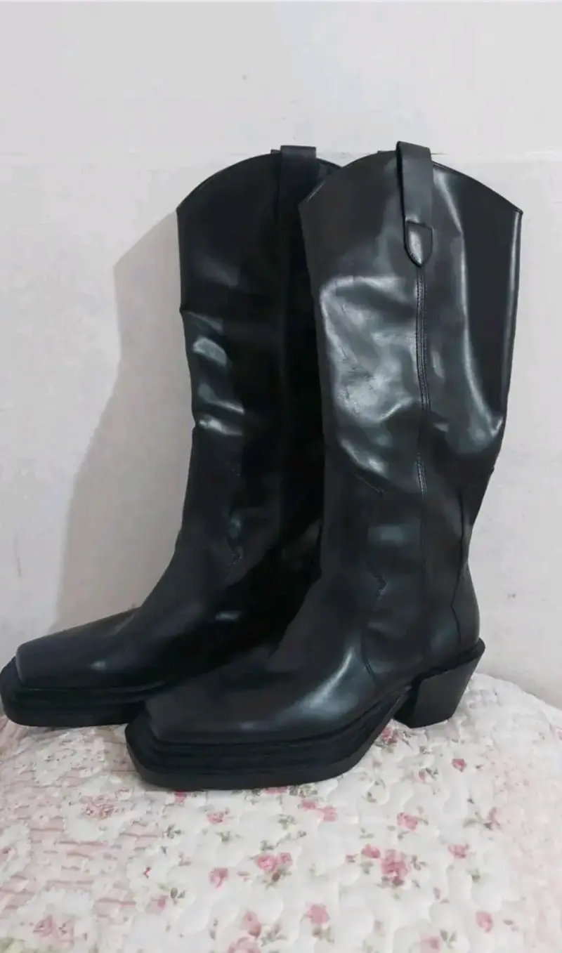 Botas vaqueras negras para mujer - 1
