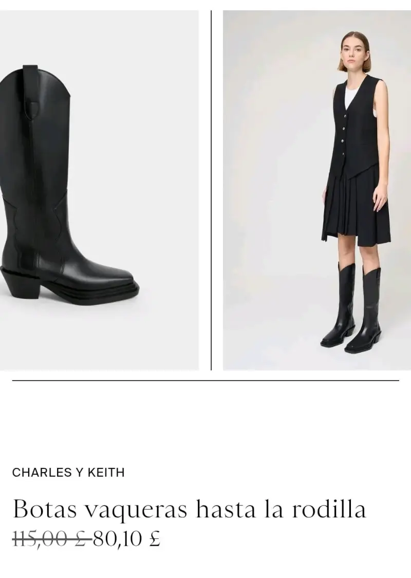 Botas vaqueras negras para mujer - 3