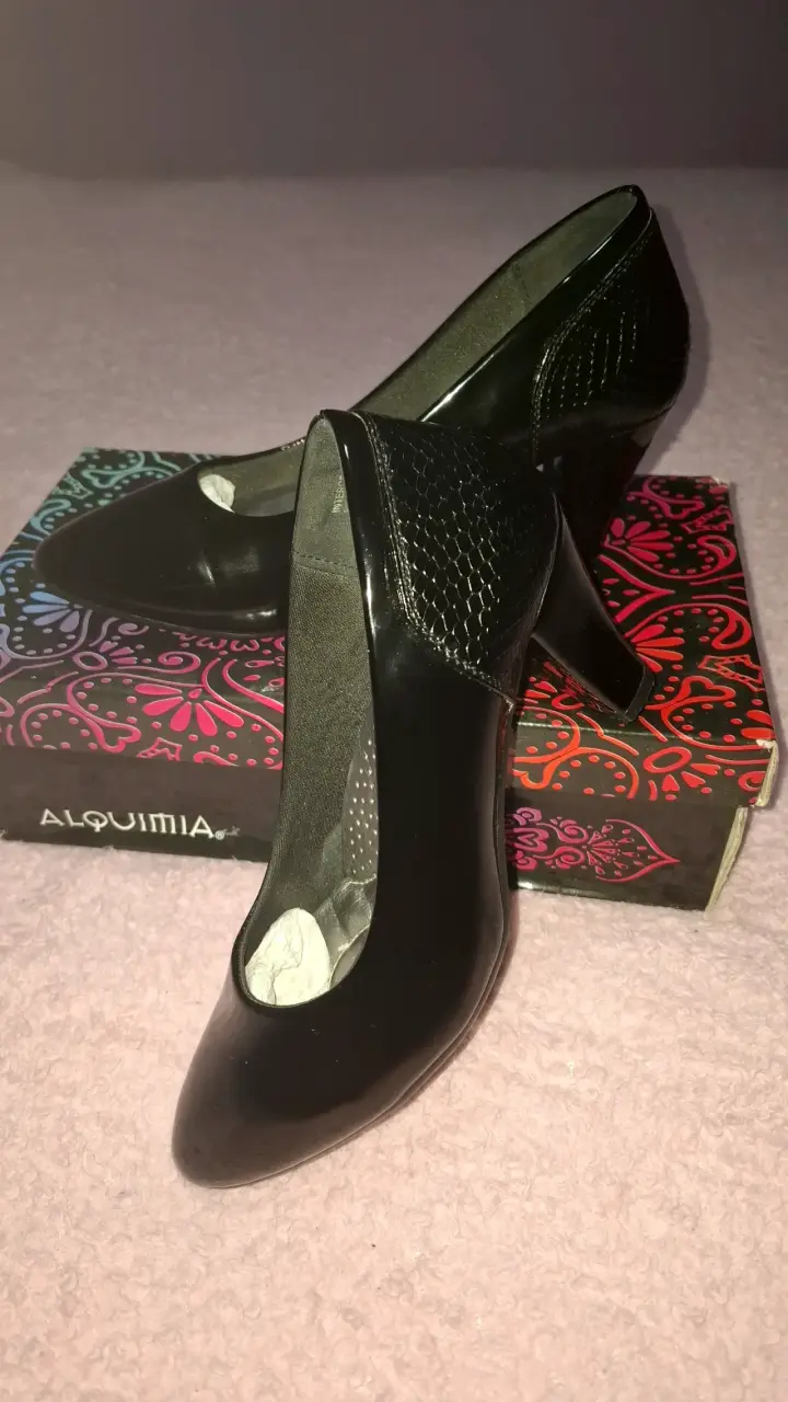 Zapatos de Tacón Negro Alquimia Elegantes - 1