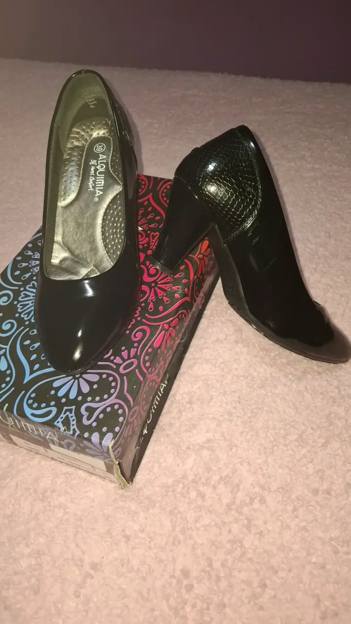 Zapatos de Tacón Negro Alquimia Elegantes - 4