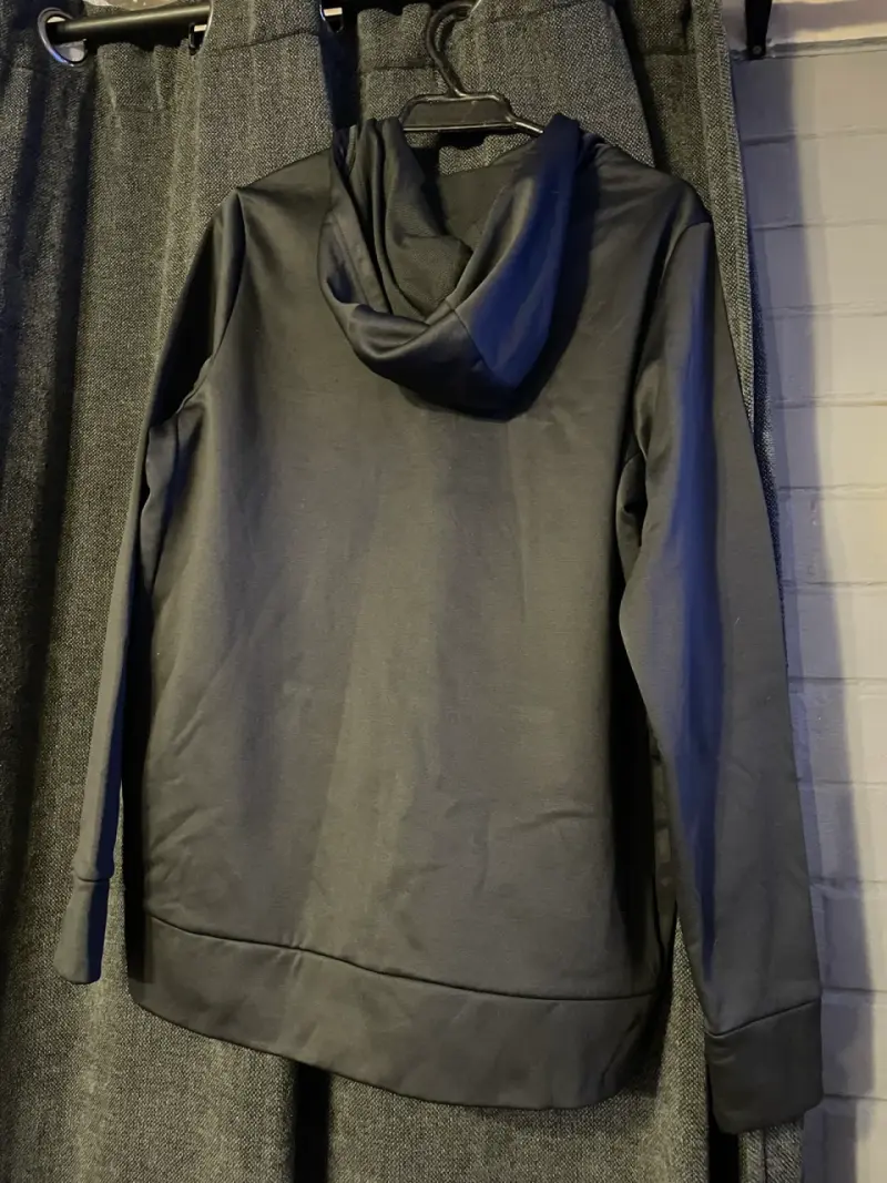 Polerón con capucha Nike gris con logo bordado - 2