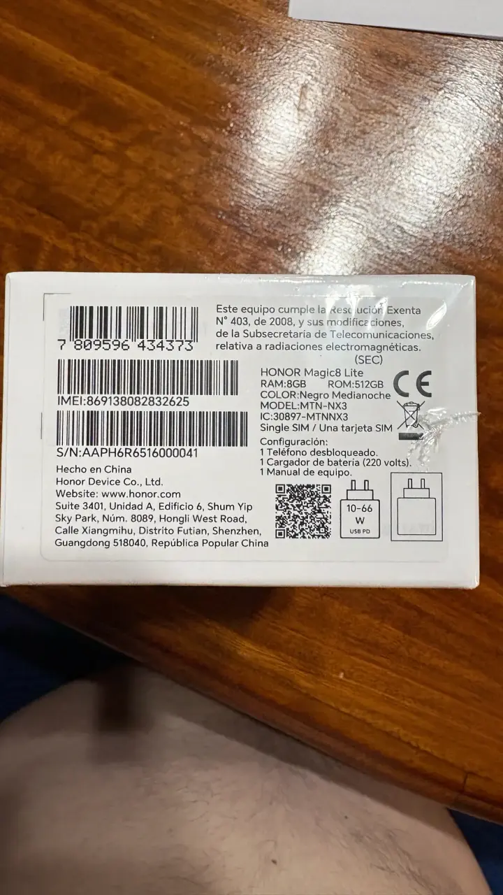 Smartphone Honor Magic8 Lite 5G Nuevo - 5