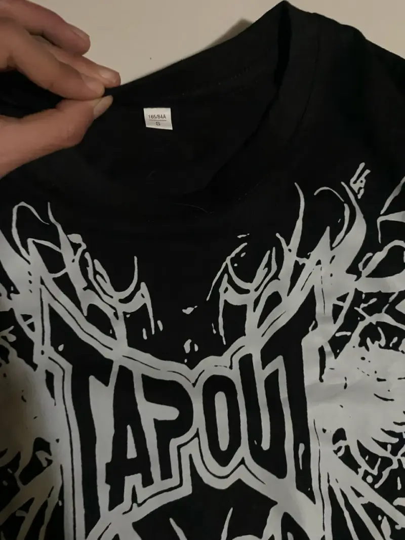 Polera Tapout Y2k diseñó exotico negra - 2