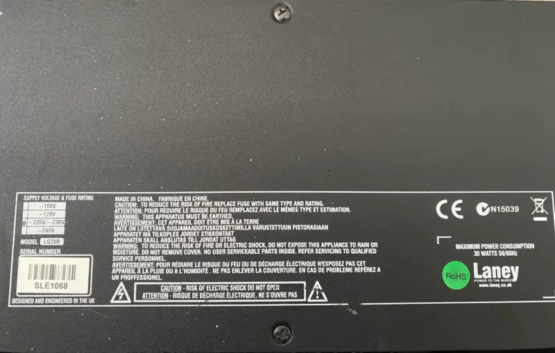Amplificador de guitarra Laney LG20r - 3