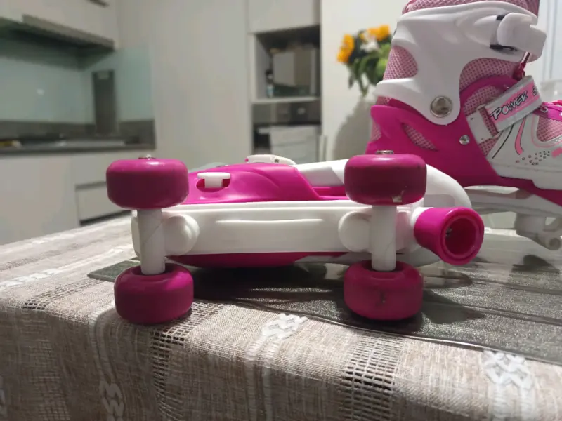 Patines de cuatro ruedas Power Superb rosados - 3