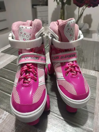 Patines de cuatro ruedas Power Superb rosados - miniatura 4