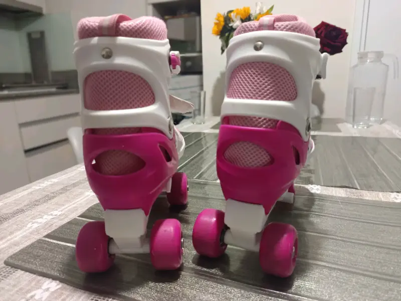 Patines de cuatro ruedas Power Superb rosados - 5