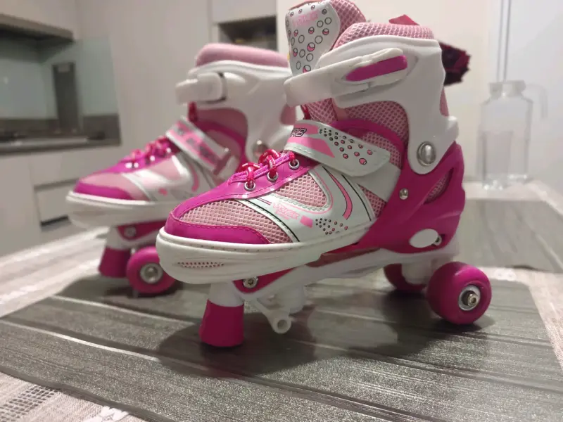 Patines de cuatro ruedas Power Superb rosados - 6