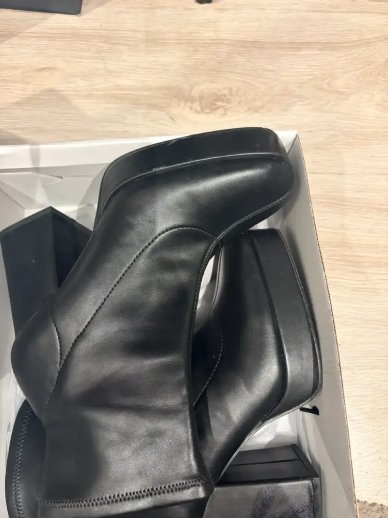 Botines de cuero negro Basement para mujer - 1