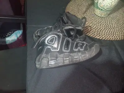 Zapatillas deportivas negras Nike Air para niños - miniatura 3
