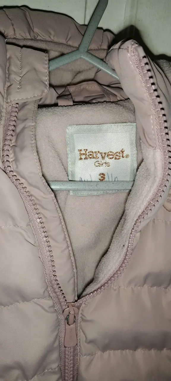Chaqueta acolchada rosada para niña Harvest Girls - 2