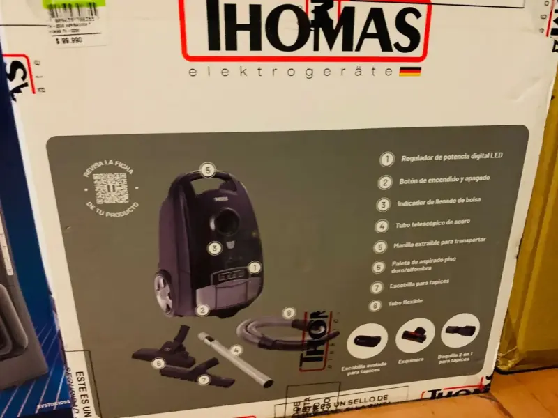 Aspiradora Thomas con regulador de potencia LED