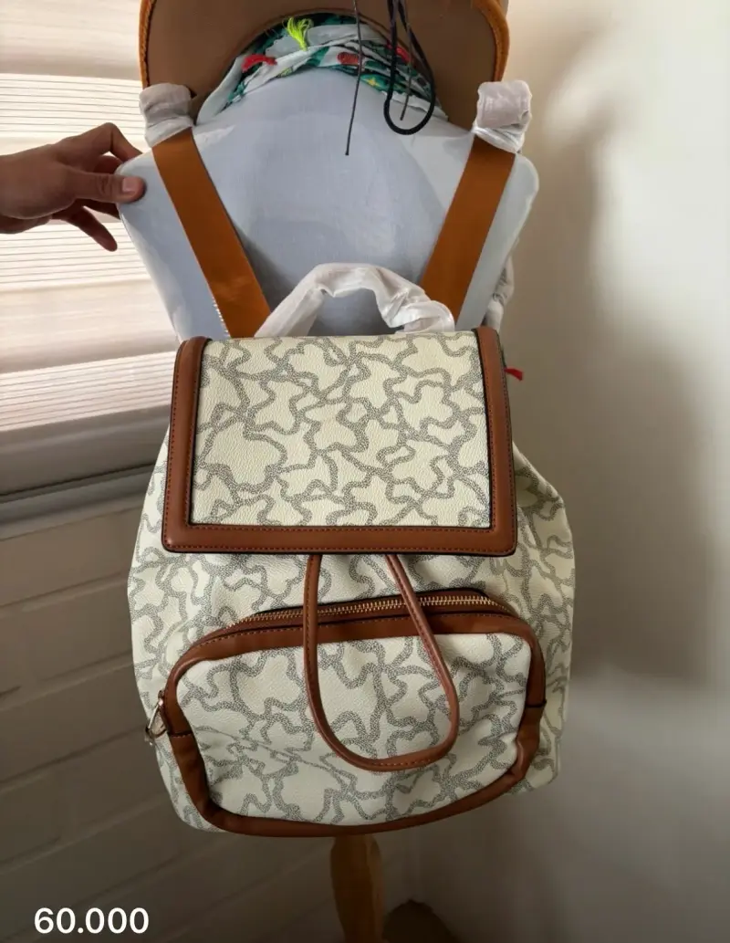 Mochila Tous estampada en tonos marrones