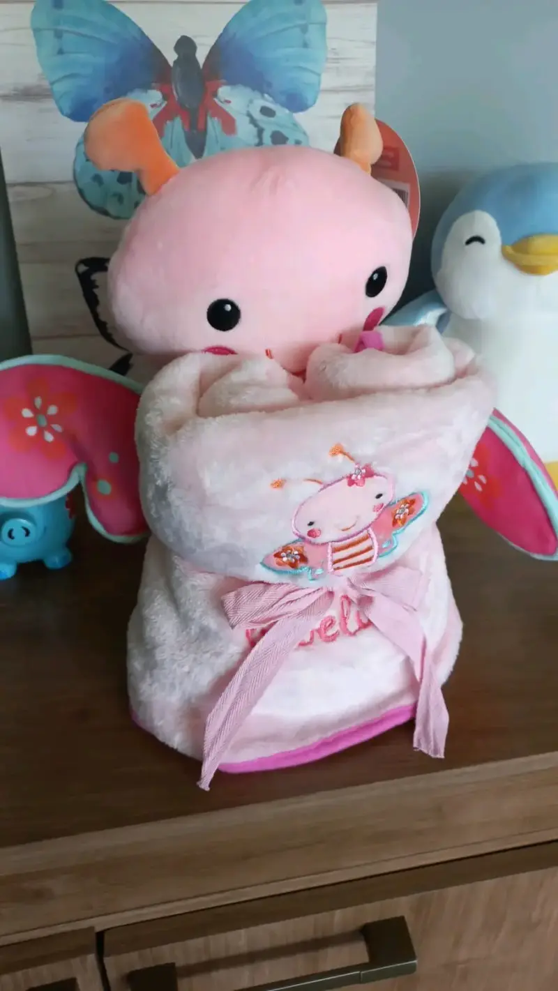 Peluche Mariposa con Tuto Bebé Rosado - 2
