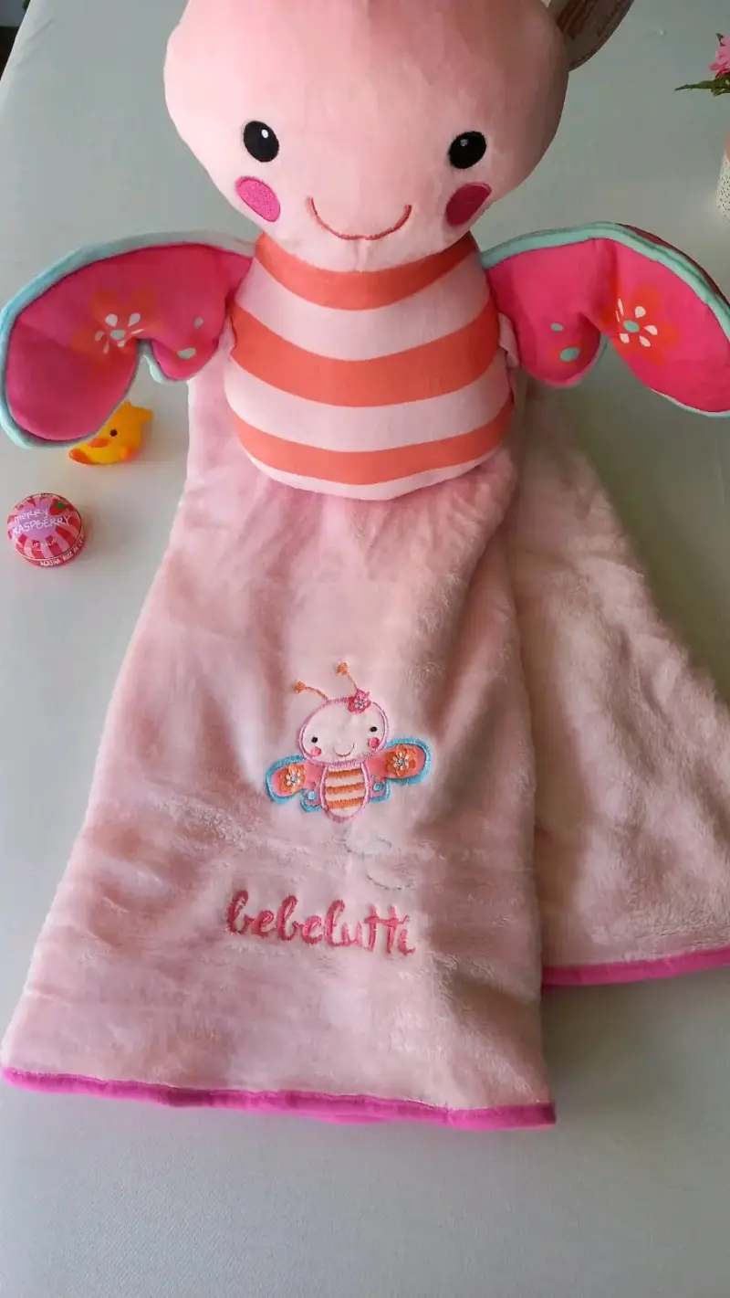 Peluche Mariposa con Tuto Bebé Rosado - 5