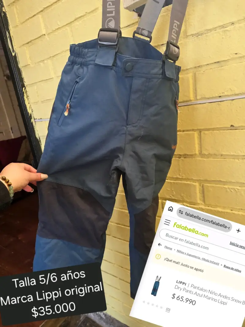 Pantalón de nieve para niño Lippi talla 5/6 años