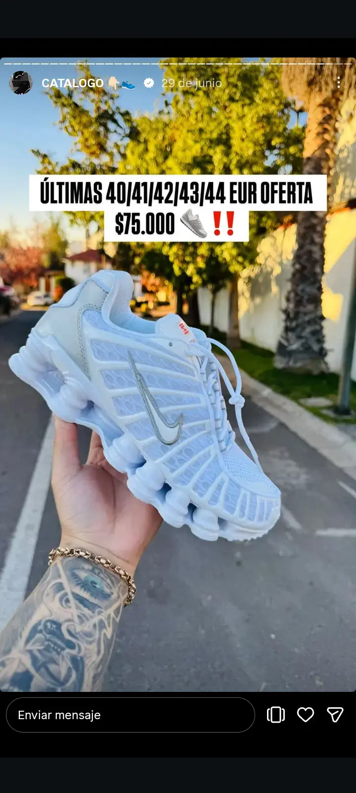 Zapatillas deportivas blancas Nike último modelo