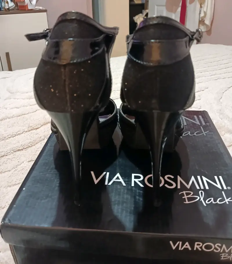 Tacones negros de charol Via Rosmini - 5