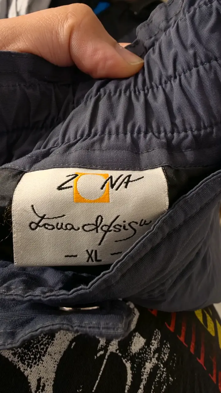 Pantalones de esquí unisex azul y naranja - 3