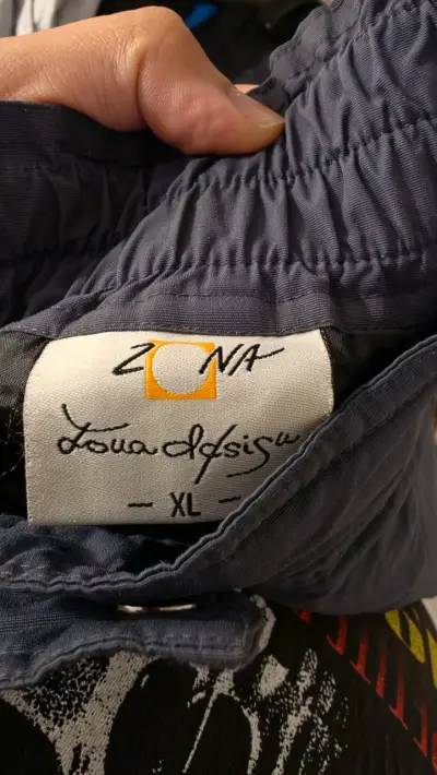 Pantalones de esquí unisex azul y naranja - miniatura 3