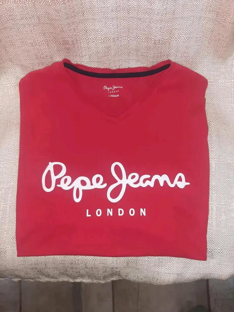 Polera Roja Pepe Jeans London Talla L