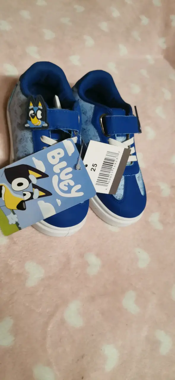 Zapatillas infantiles Bluey azul con velcro - 4