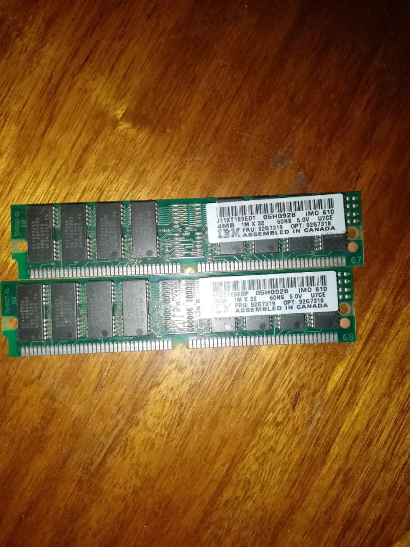 Memoria RAM IBM 4MB 60ns DIMM