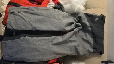 Pantalones de esquí gris para hombre - miniatura 2
