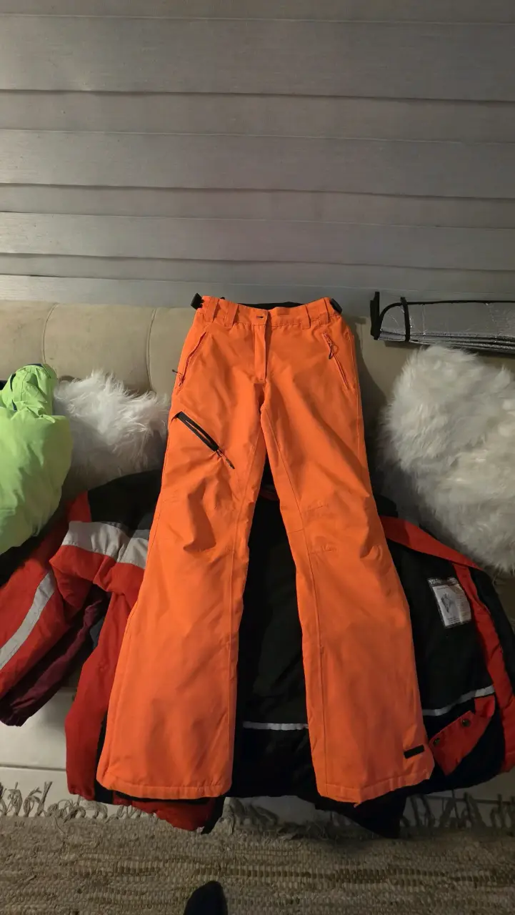 Pantalones de nieve verde neón para esquí - 6