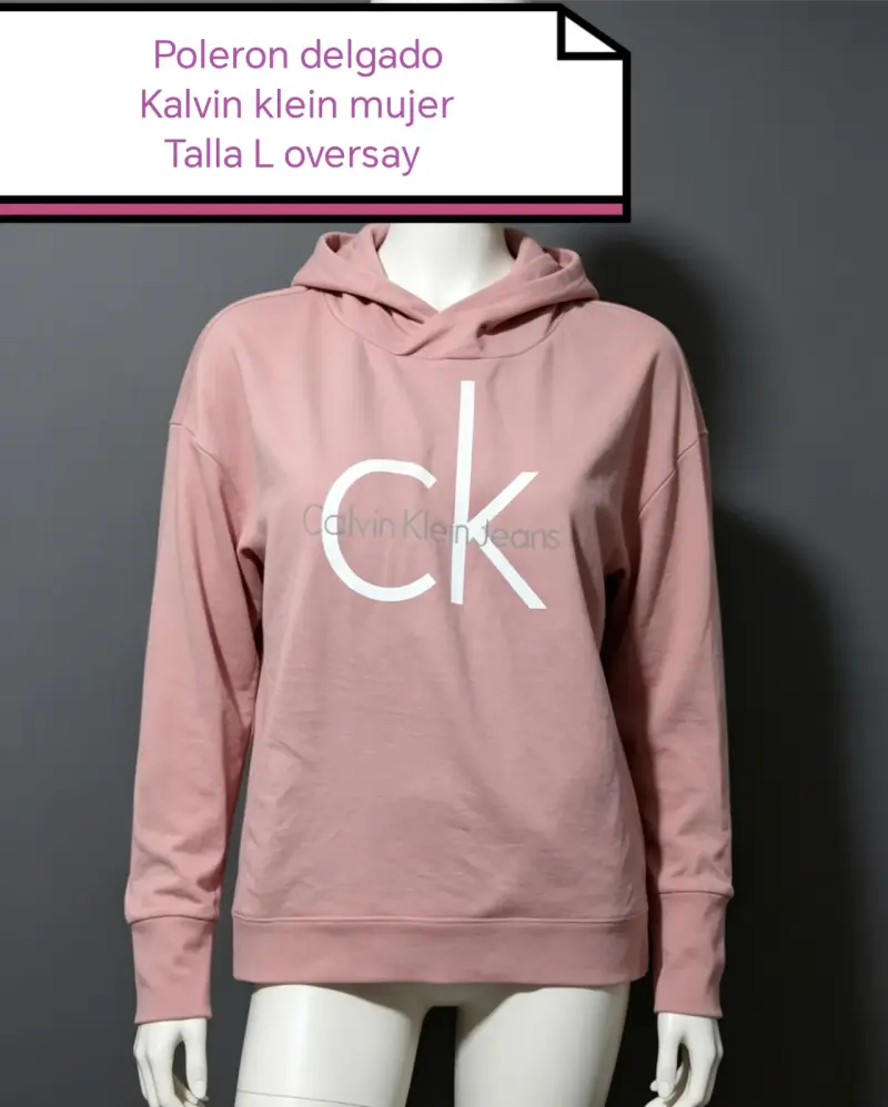 Polerón Delgado Calvin Klein Mujer Talla L